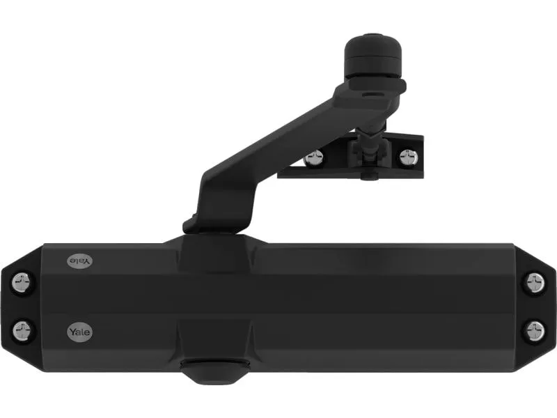 Yale Türschliesser mit Standardarm, Serie 4500 Schwarz