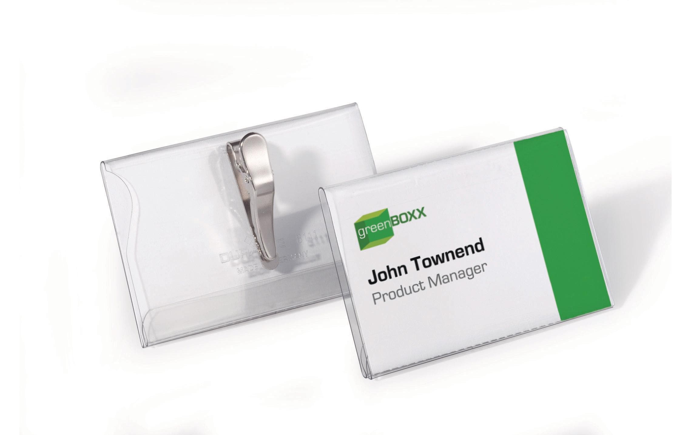 DURABLE Namensschild mit Clip 25 x 90x54 mm DURABLE Namensschild mit Clip 25 x 90x54 mm