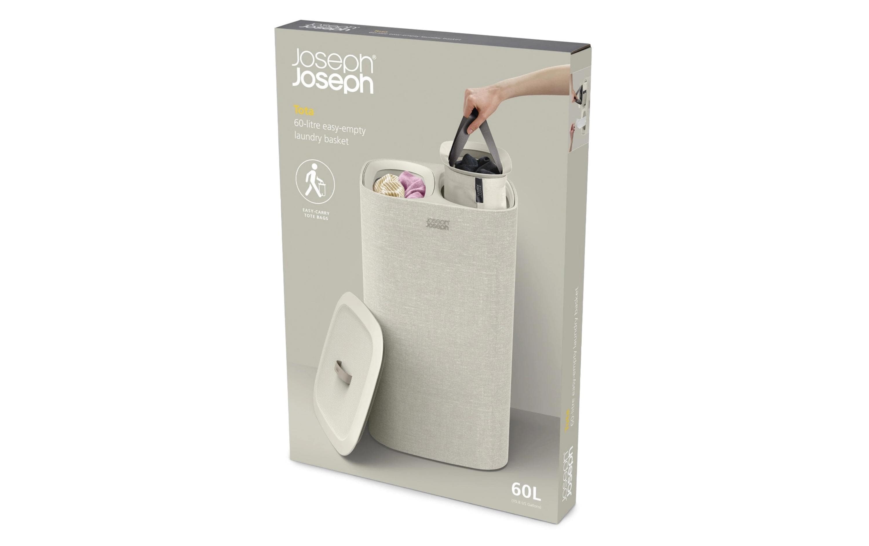 Joseph Joseph Wäschesammler Tota 60 L, 2x 30 L, Ecru