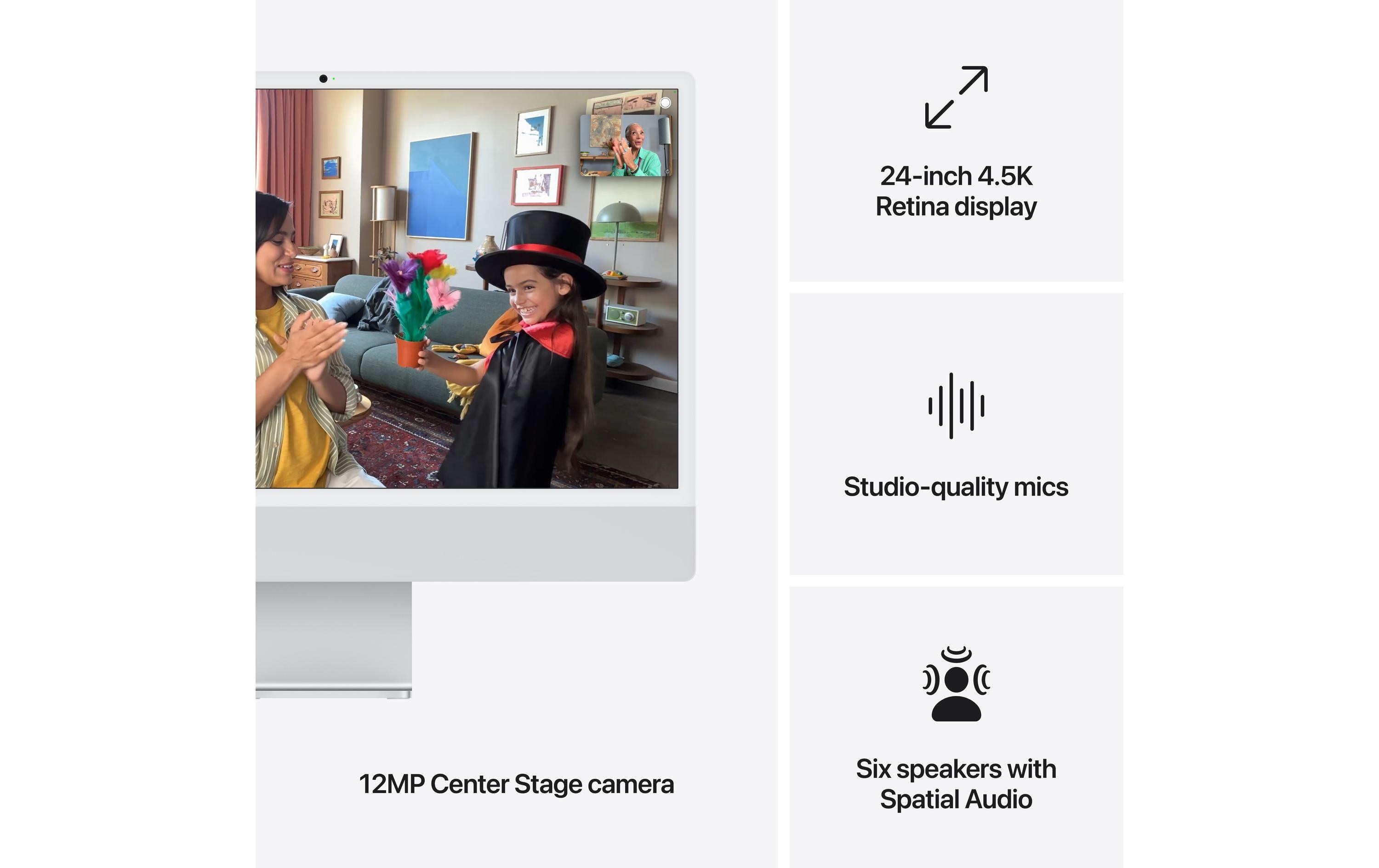 Apple iMac 24 M4 8C GPU / 512 GB / 24 GB Silber