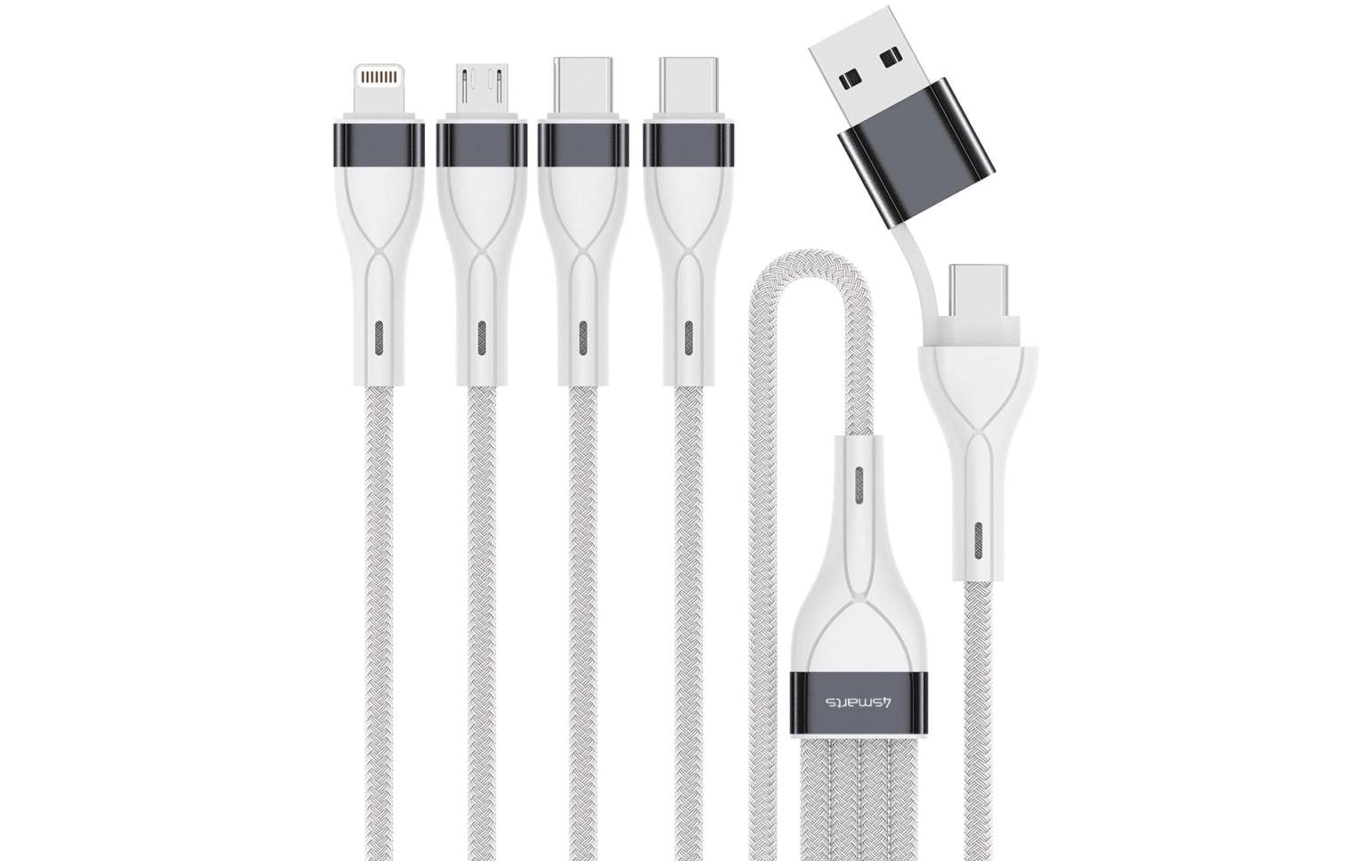 4smarts USB-C/A Multi-Ladekabel 4in2 0.25 m 4smarts USB-C/A Multi-Ladekabel 4in2 0.25 m