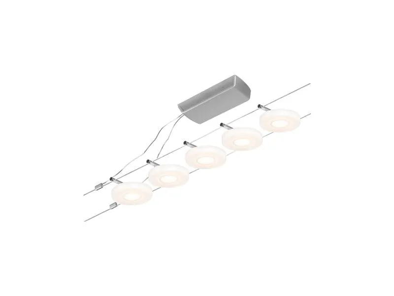 Paulmann CorDuo LED Seilsystem DiscLED Basisset 5 x 200 lm