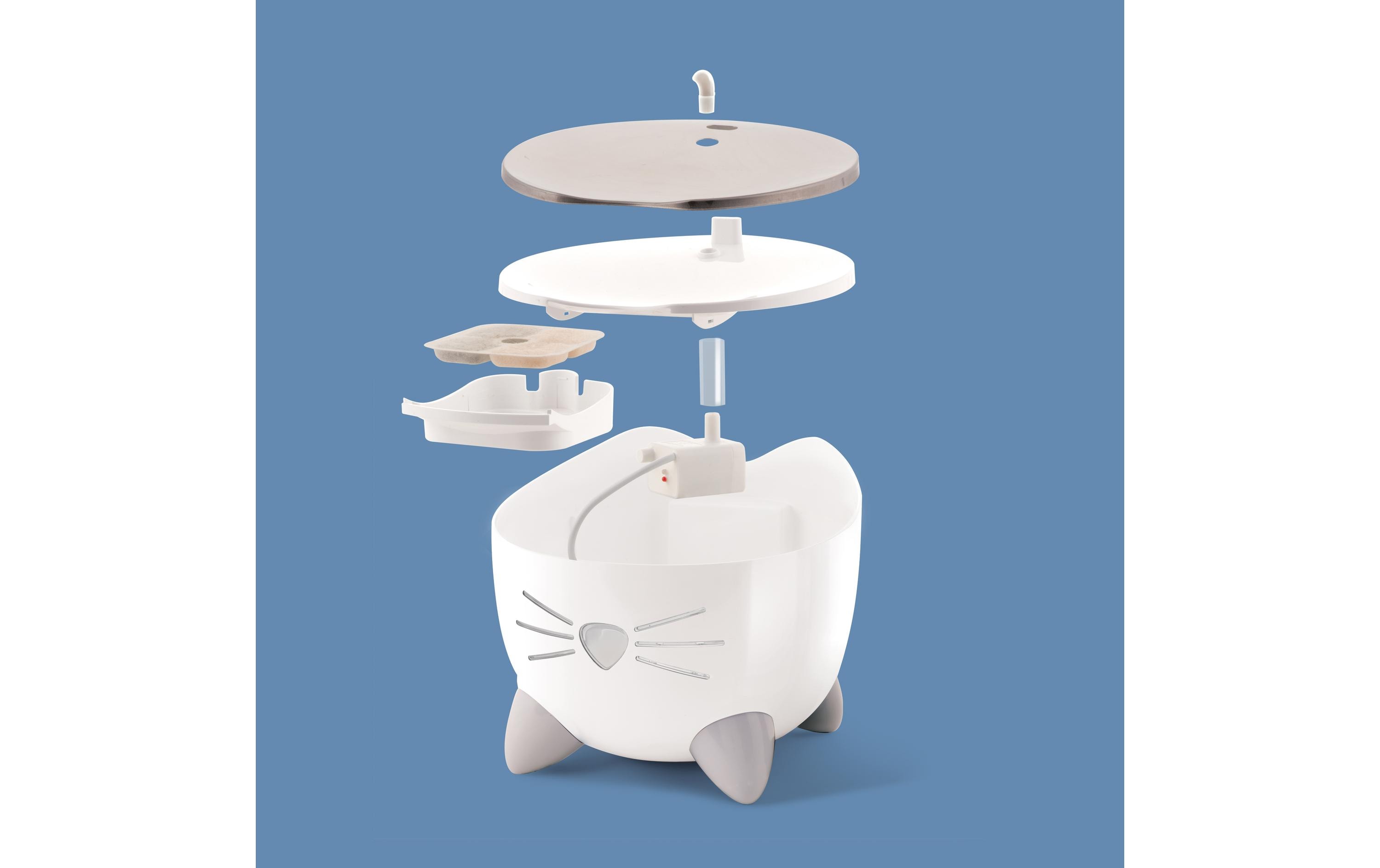 Catit Wasserautomat Pixi Smart Top Stahl, 2 l