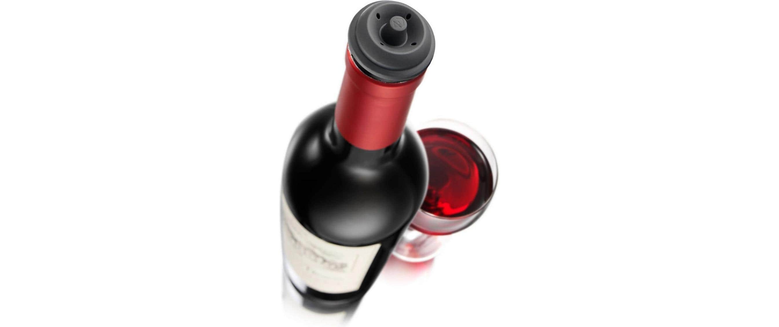 Vacuvin Weinpumpe Wine Saver Schwarz