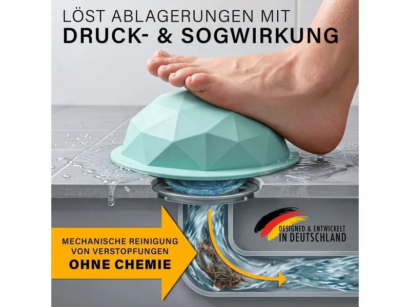 Dekadome Ausgussreiniger LB8 Türkis, 13 cm