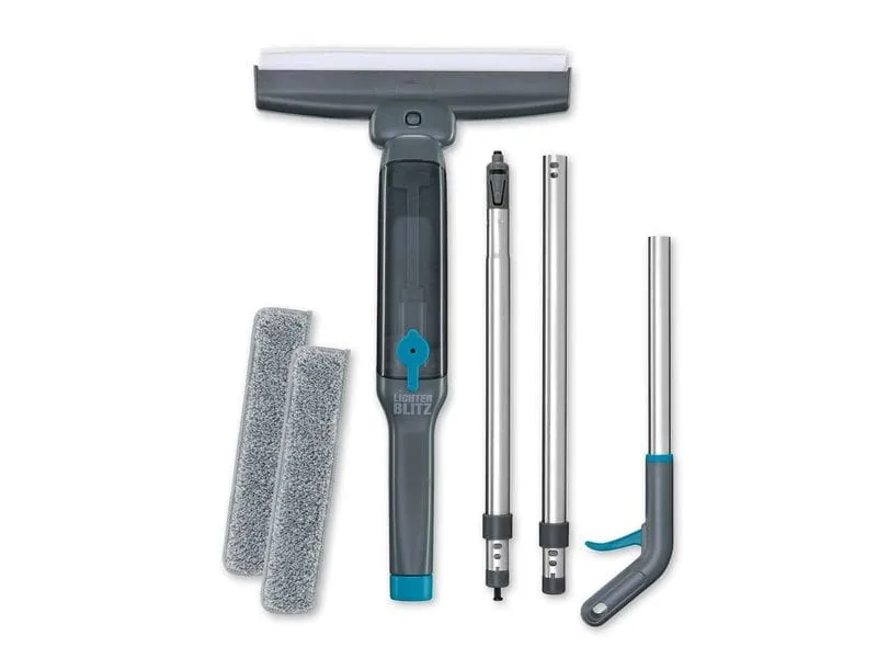 Lichterblitz Fensterreiniger manuell 3in1 Grau Blau Lichterblitz Fensterreiniger manuell 3in1 Grau Blau