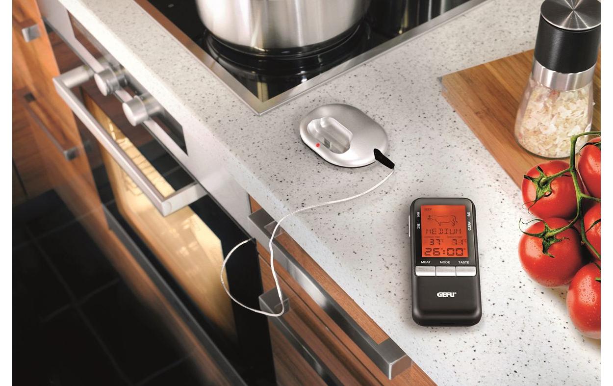 GEFU Fleischthermometer Digitales Funk-Bratenthermometer HÄNDI