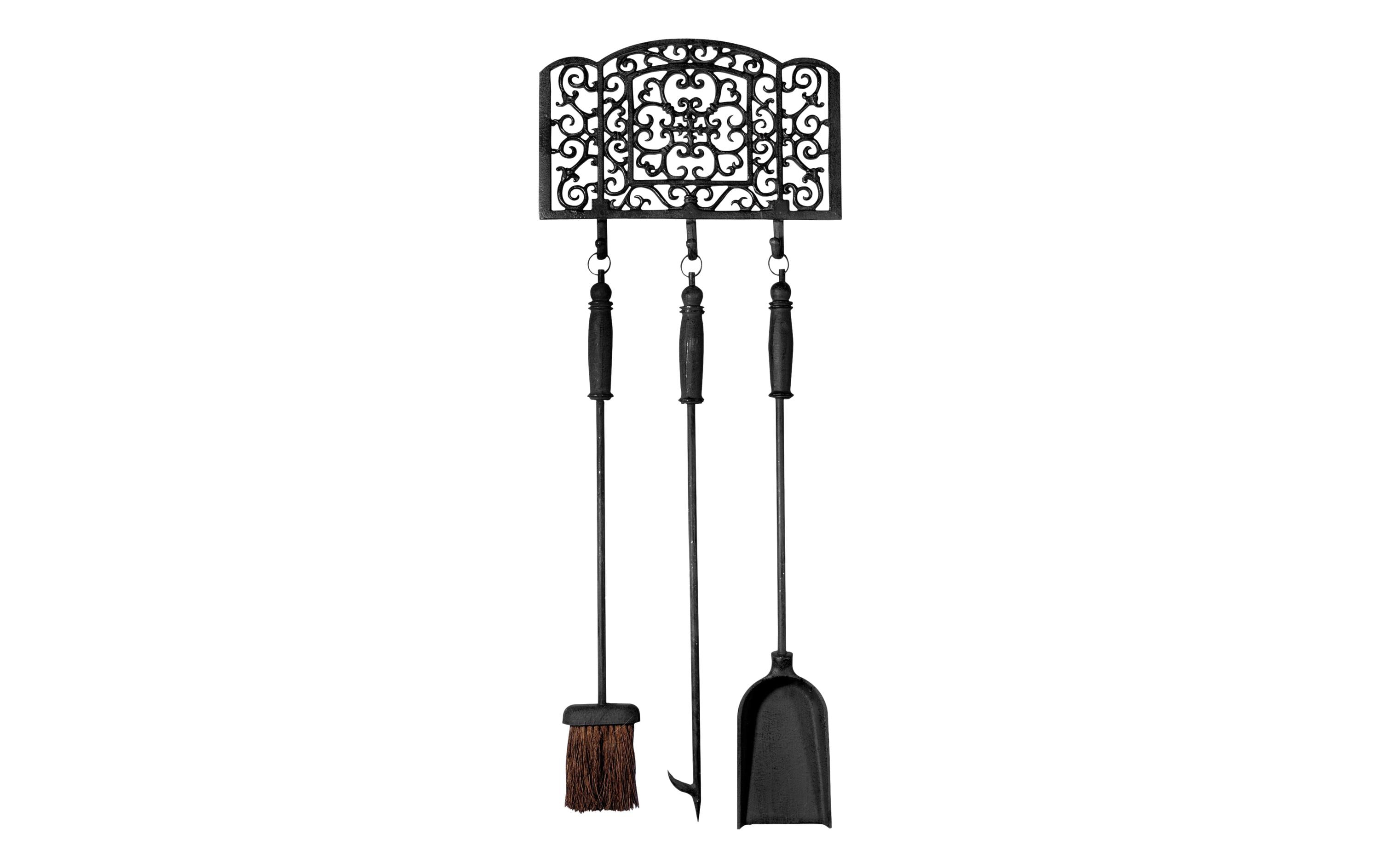 Esschert Design Kaminbesteck 3-teilig, 34 x 3.3 x 90 cm Esschert Design Kaminbesteck 3-teilig, 34 x 3.3 x 90 cm