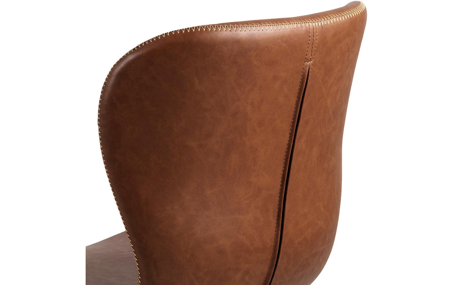 AC Design Bürostuhl Batilda, mit Polsterrücken, Cognac