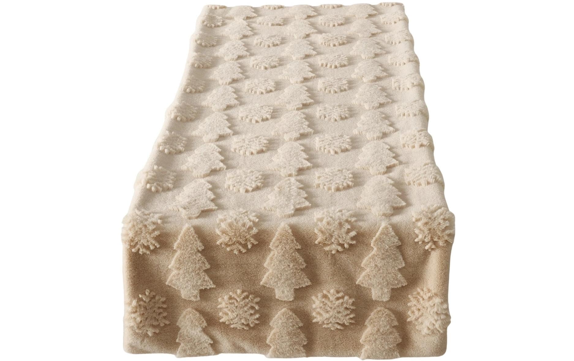 Boltze Tischläufer Naina Textil, 140 x 40 cm, Beige