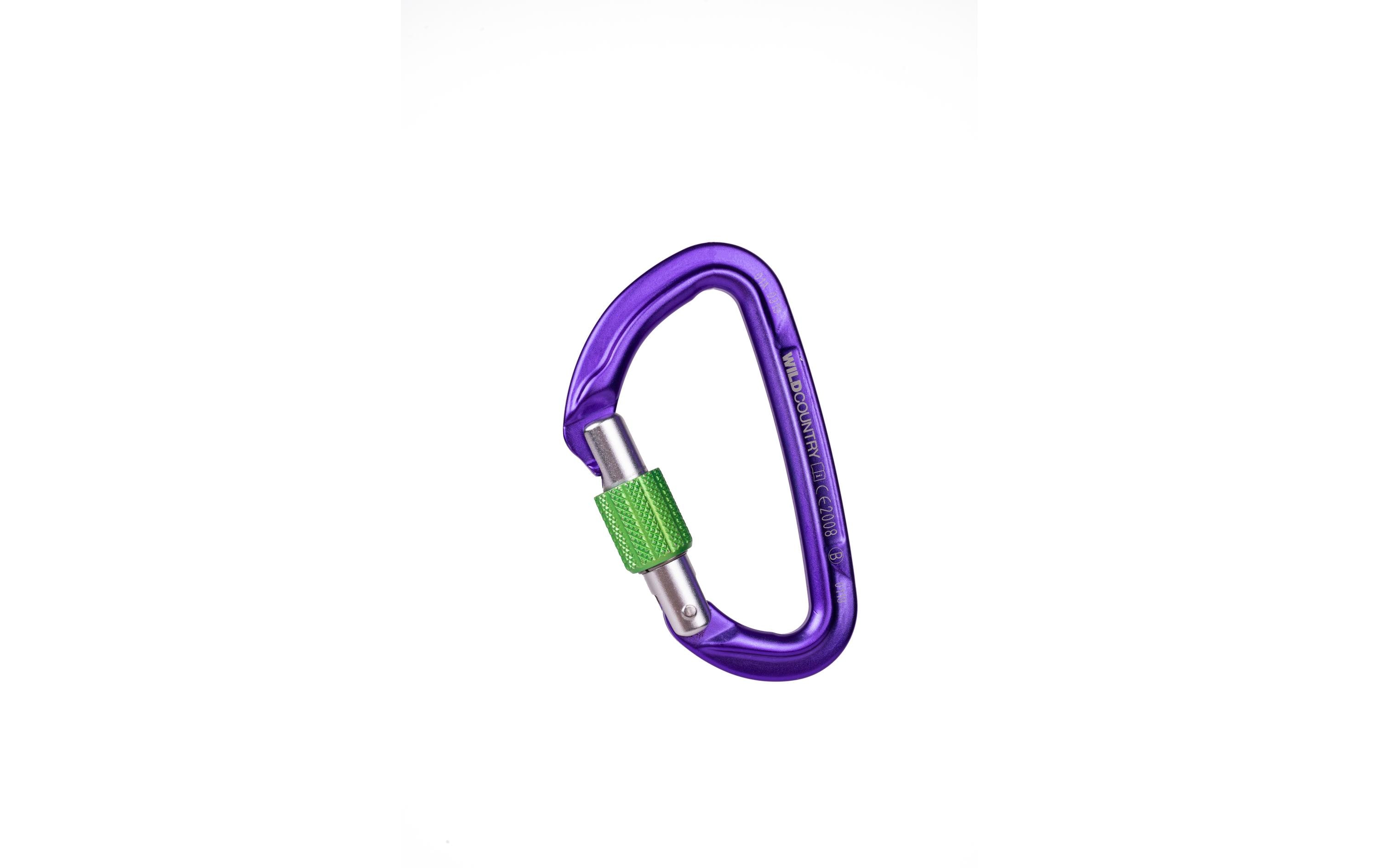 Wild Country Carabiner Session Screw Gate Lila