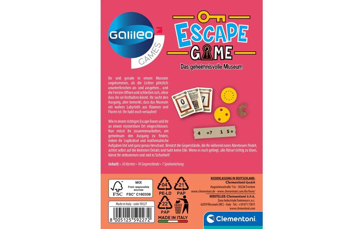 Clementoni Escape Game – Geheimnisvolle Museum