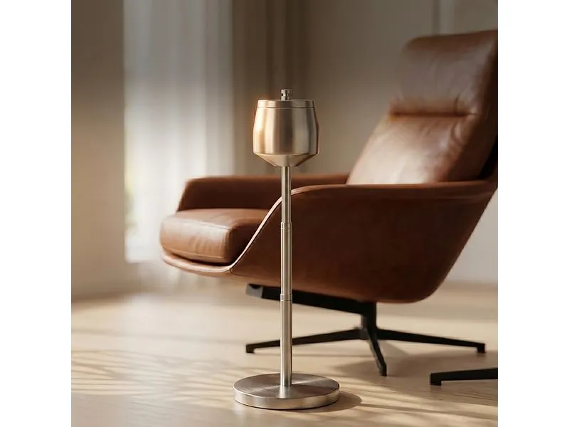 relaxdays Standaschenbecher Silber relaxdays Standaschenbecher Silber