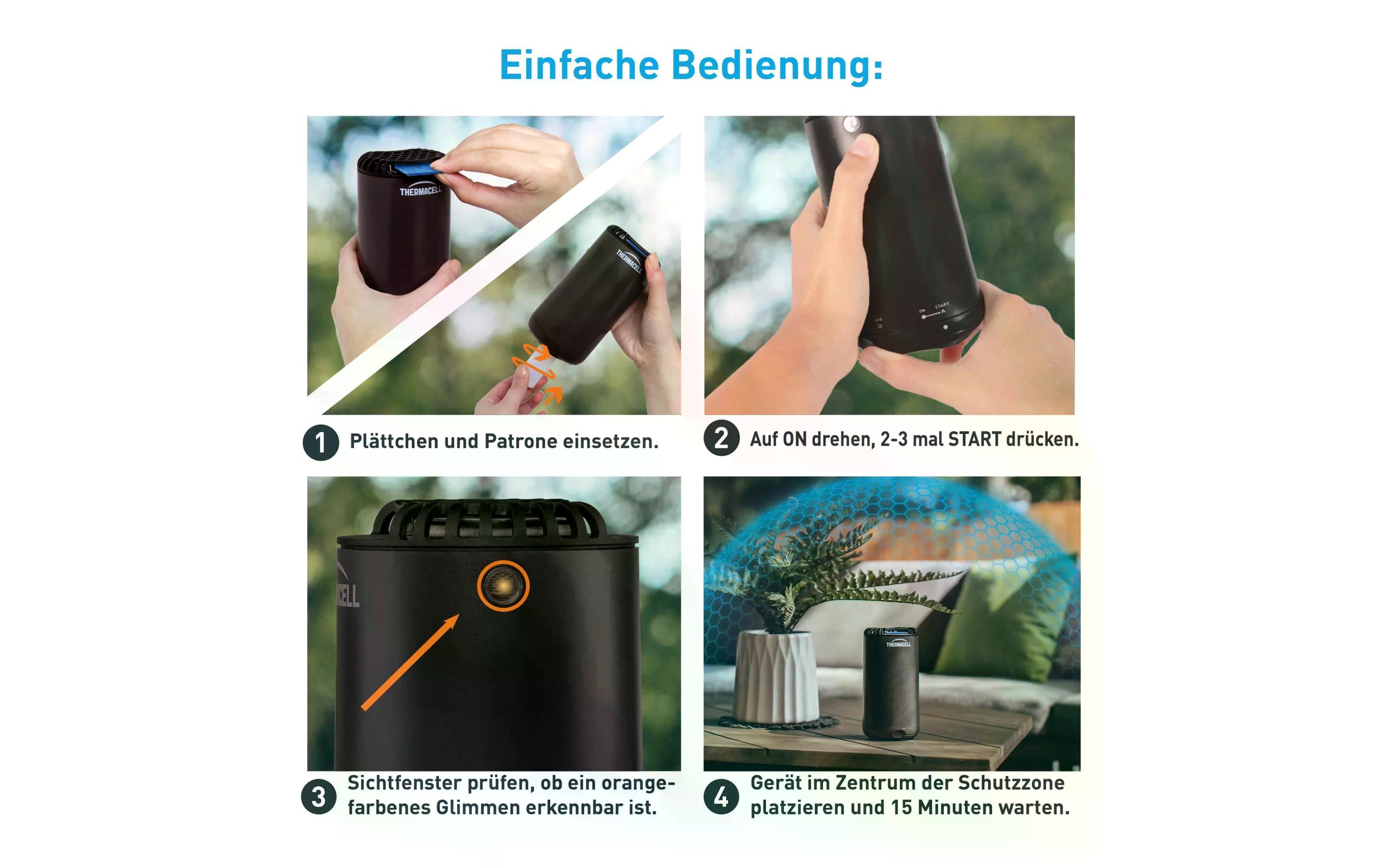 Thermacell Mückenschutz Halo Mini Schwarz