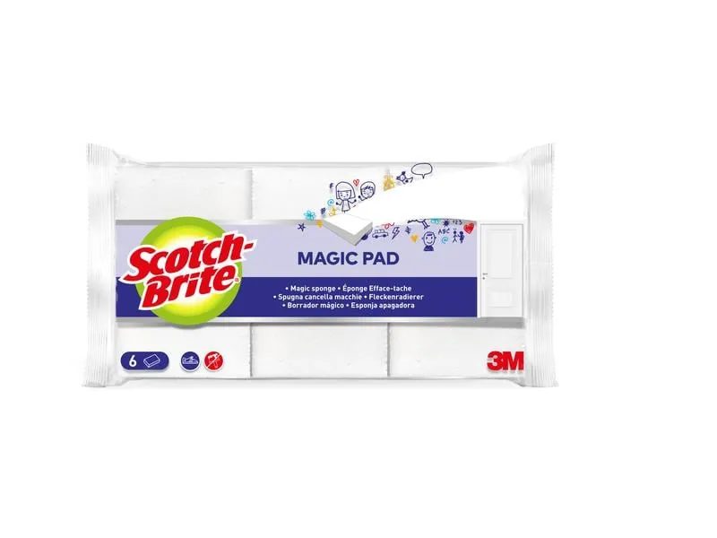 Scotch-Brite Flecken-Radierer Scotch-Brite 6 Stück Scotch-Brite Flecken-Radierer Scotch-Brite 6 Stück