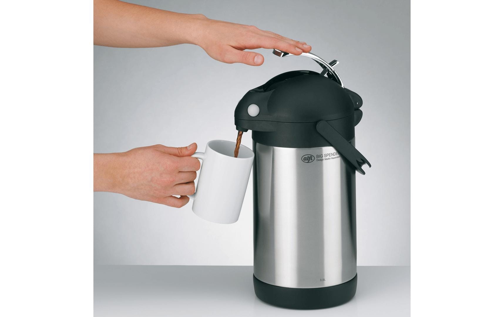 Alfi Thermoskanne Big Spender 3000 ml, Silber