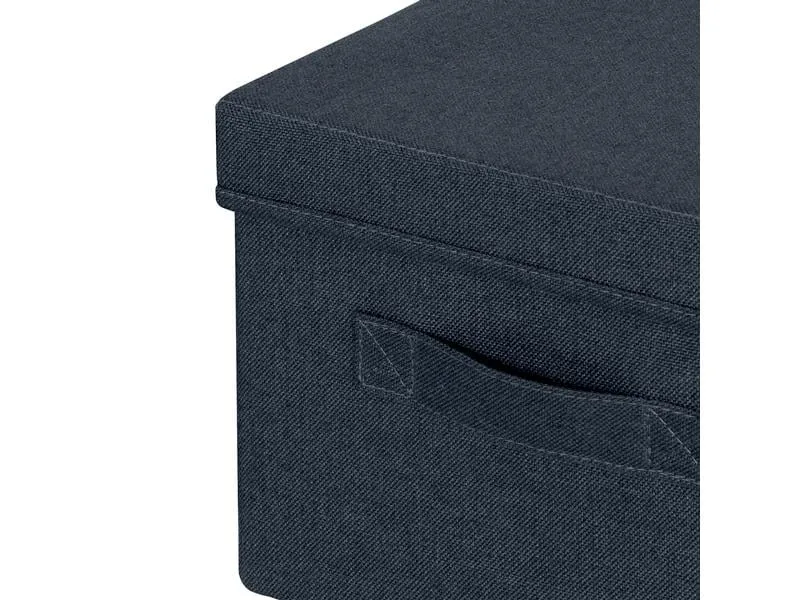 Leitz Faltbox Fabric Dunkelgrau, 2er Pack