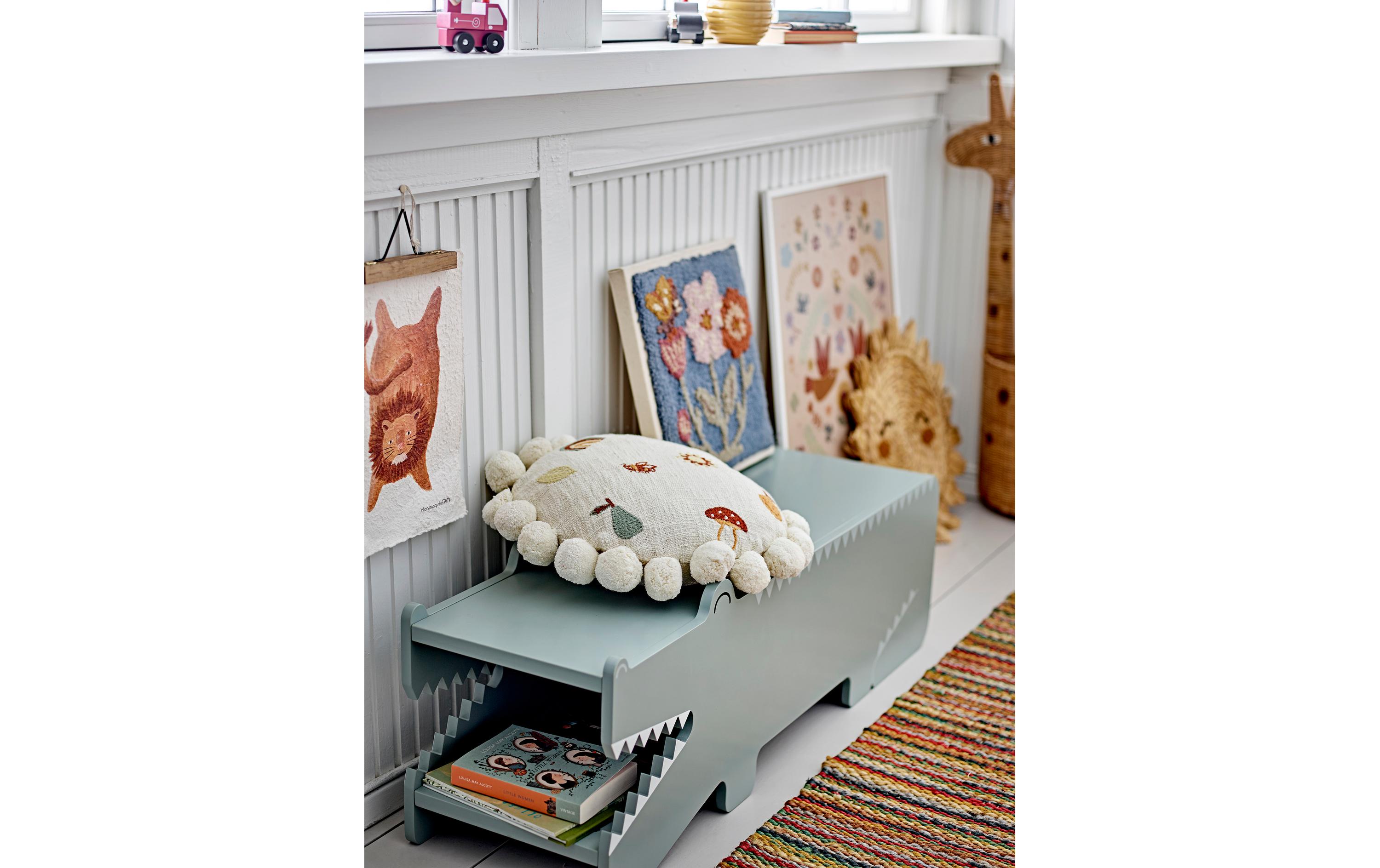 Bloomingville Ablageregal Arnie Bank Grün, MDF