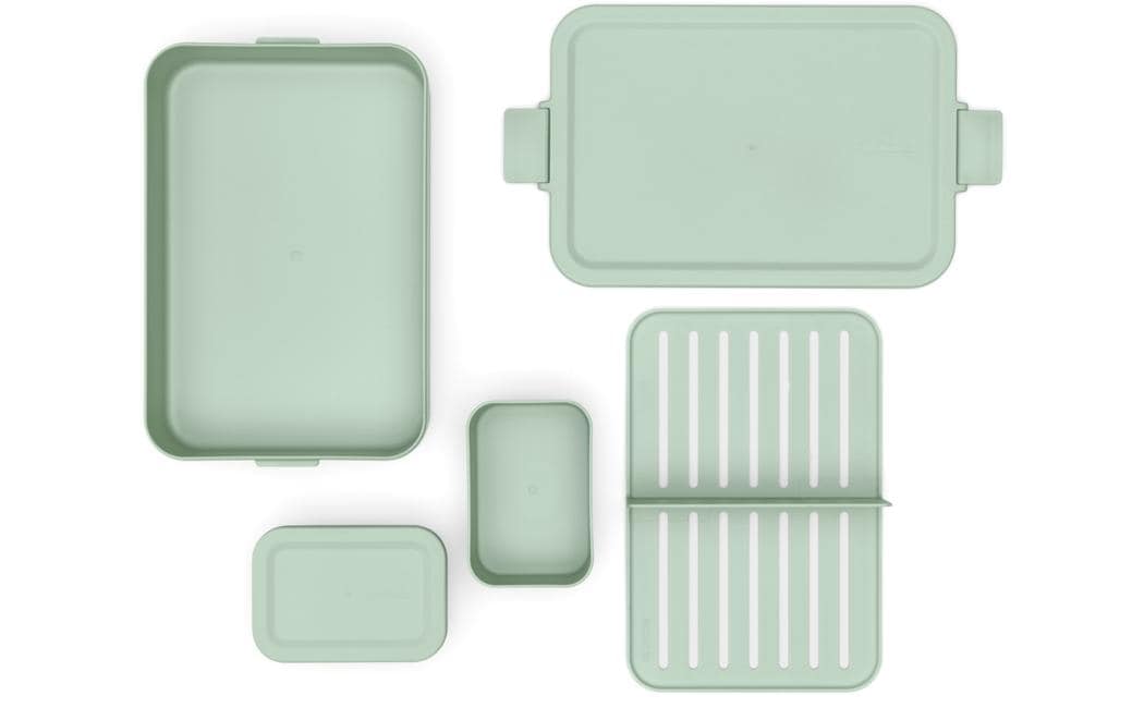 Brabantia Lunchbox Make & Take 25.5 x 16.7 x 6.2 cm, Hellgrün