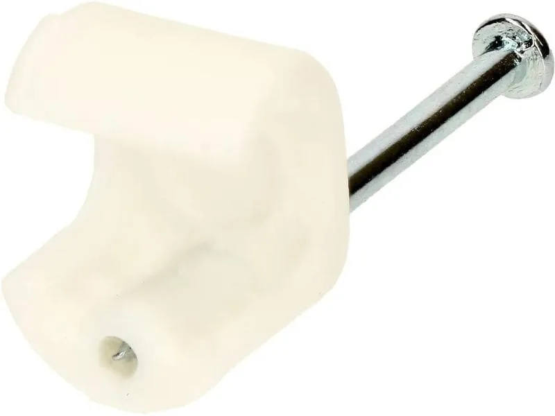 Max Hauri Nagelbriden Set 6-9 mm weiss für Flachkabel 100 Stück