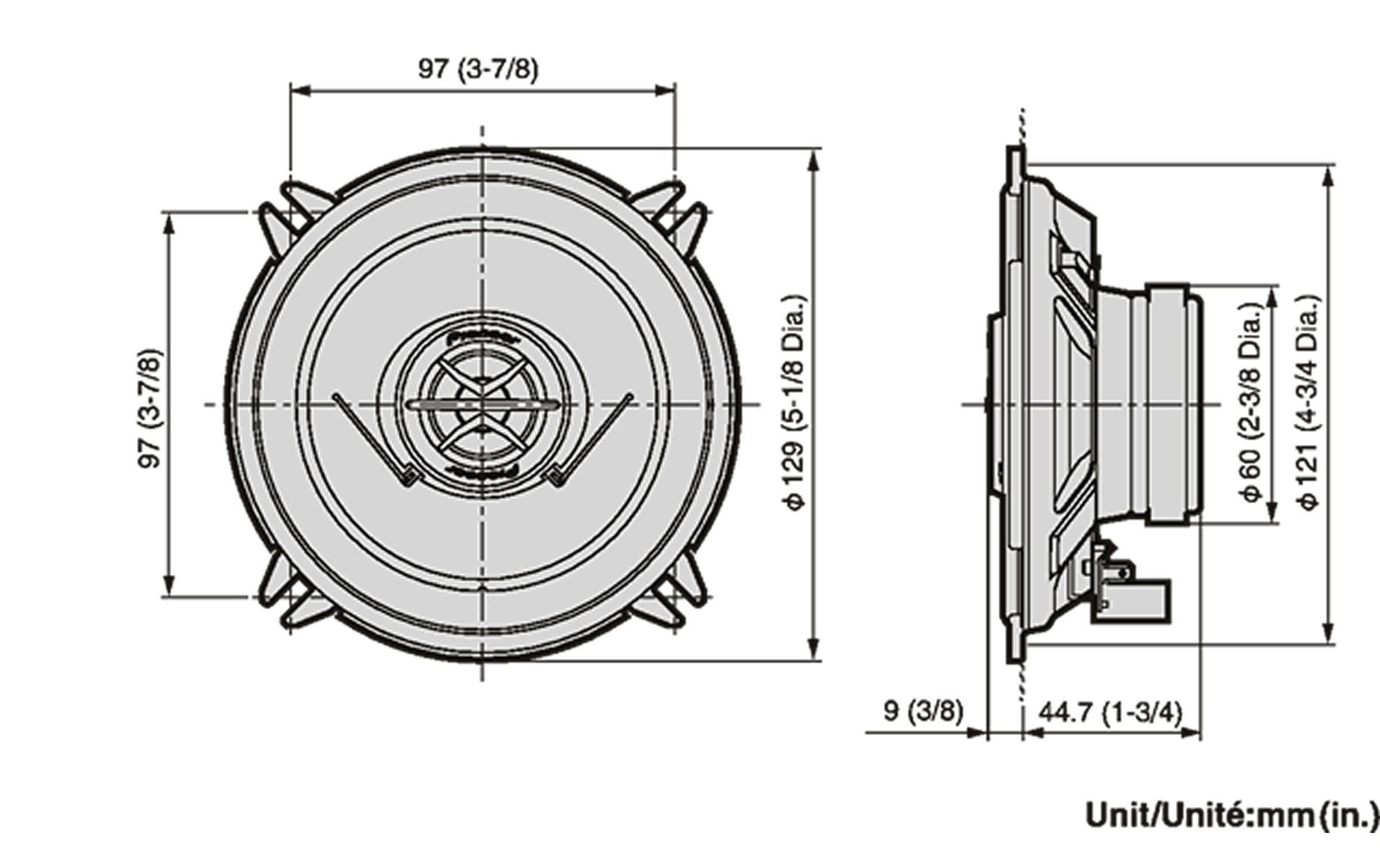 Pioneer 2-Weg Lautsprecher TS-1302i