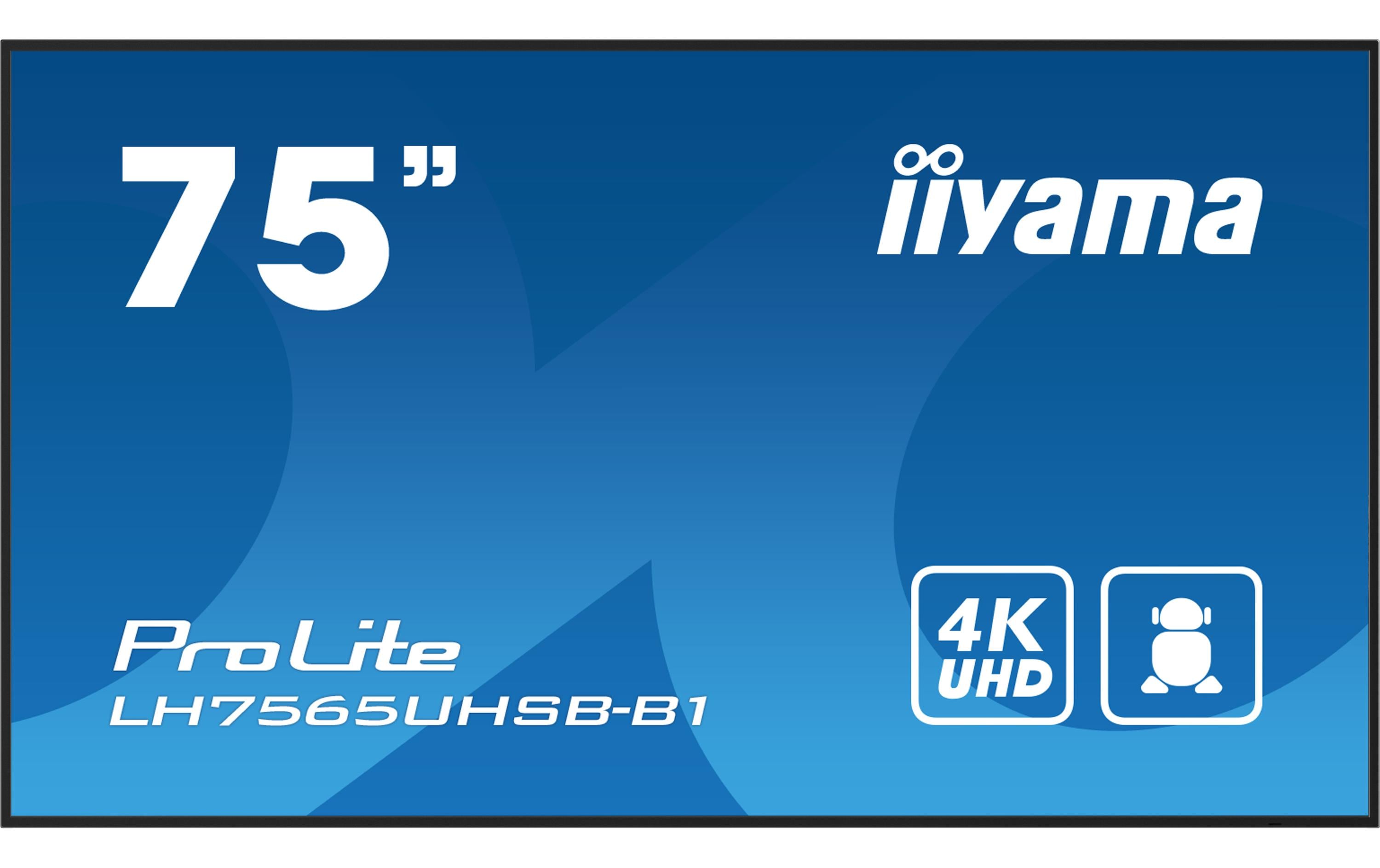 iiyama Public Display ProLite LH7565UHSB-B1 74.5