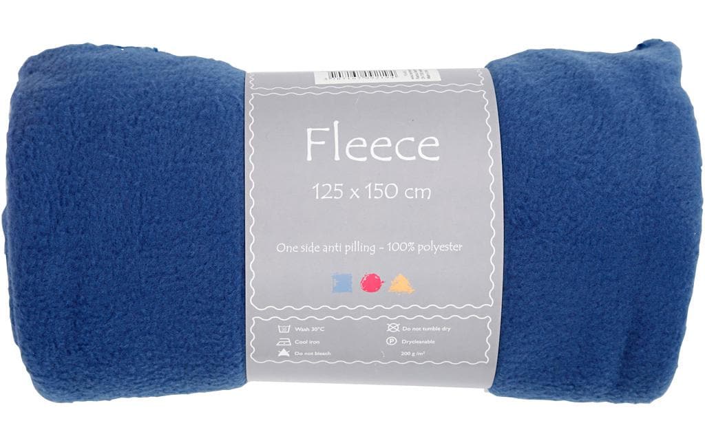 Creativ Company Fleece 150 cm x 125 cm, Blau Creativ Company Fleece 150 cm x 125 cm, Blau