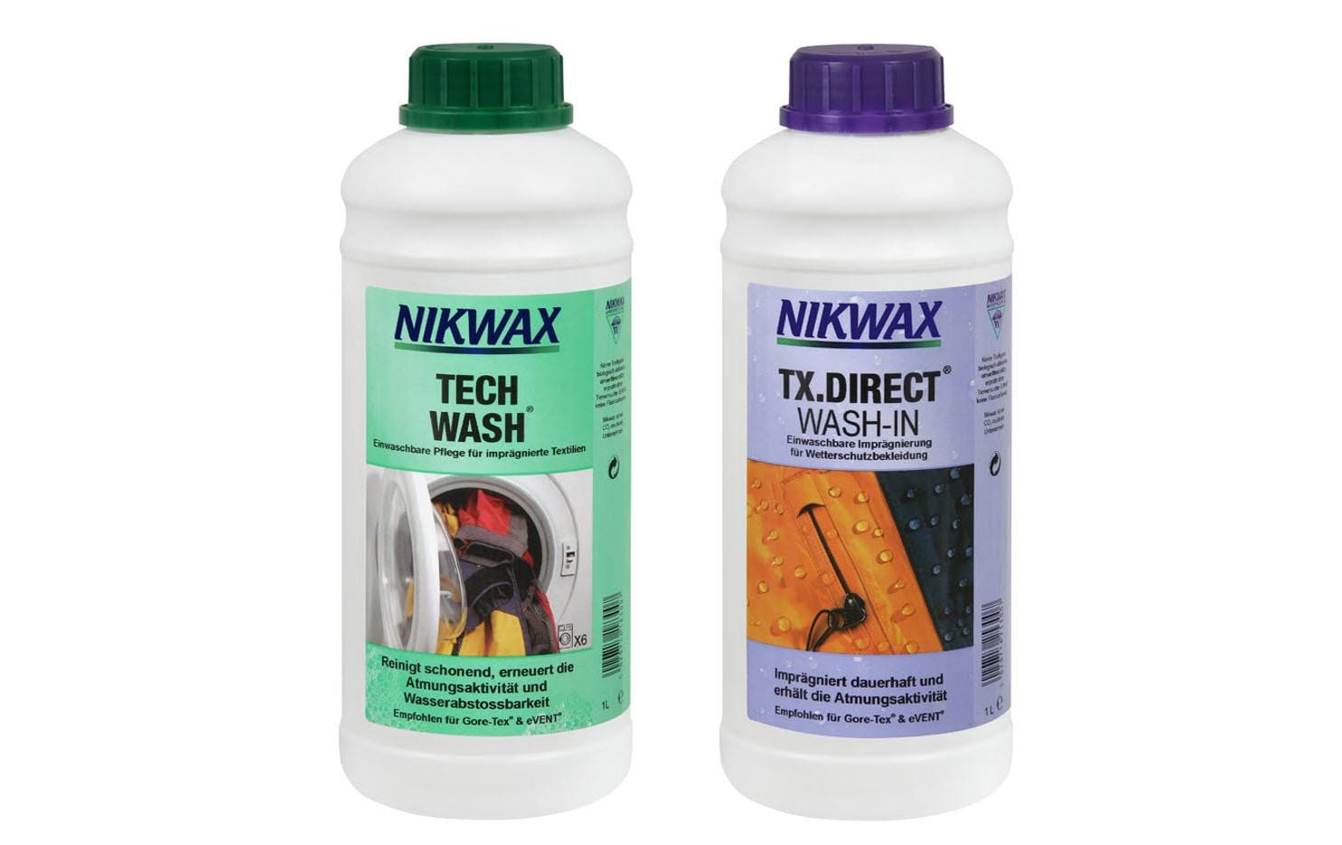 NIKWAX Set Tech Wash & TX.Direct Wash-In 2 x 1 l NIKWAX Set Tech Wash & TX.Direct Wash-In 2 x 1 l