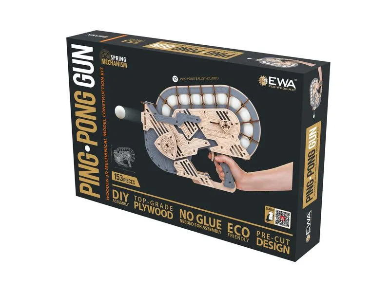 Eco-Wood-Art Bausatz PING-PONG Gun Eco-Wood-Art Bausatz PING-PONG Gun