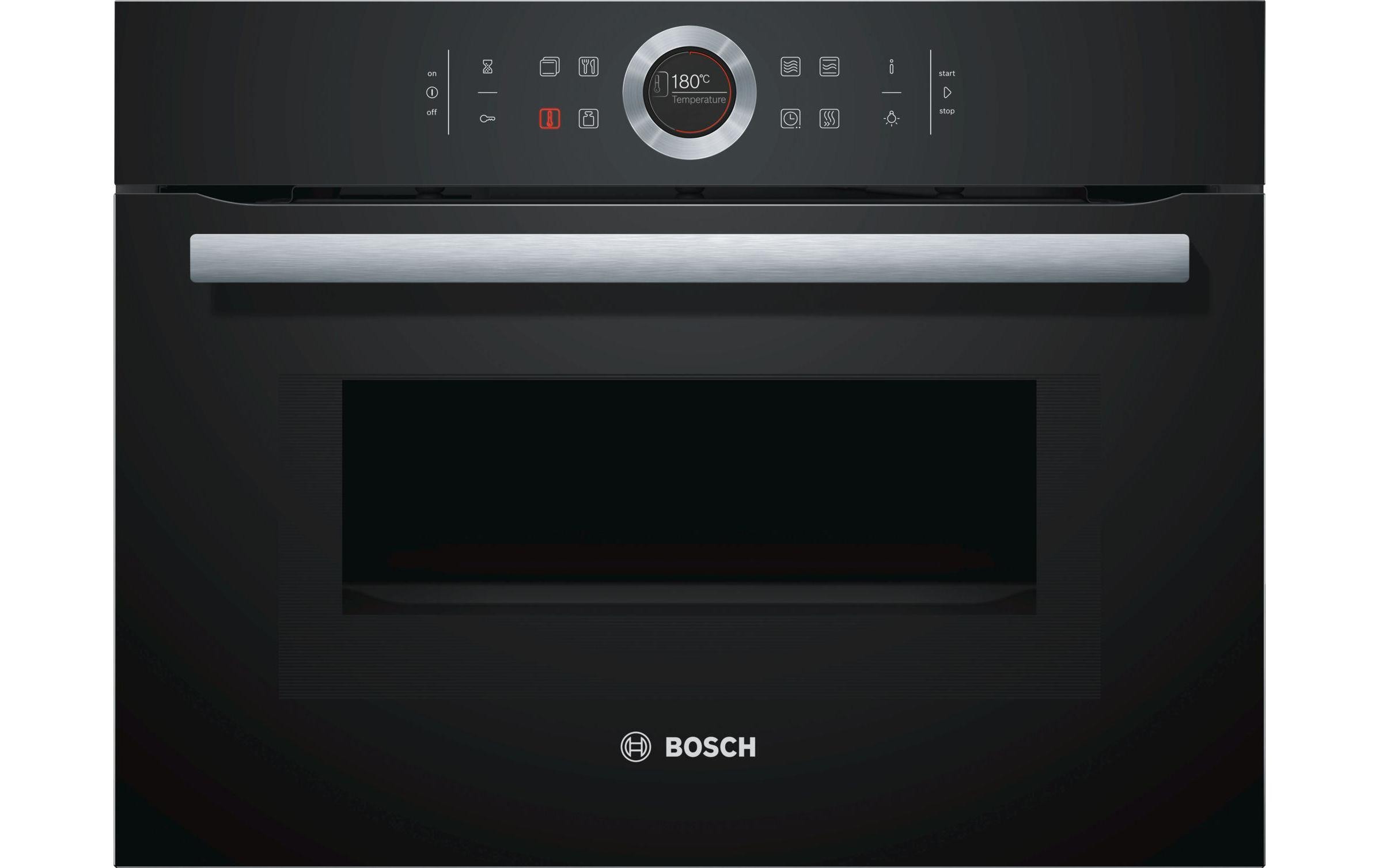 Bosch Einbaubackofen mit Mikrowelle CMG633BB1 Schwarz