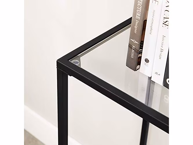 VASAGLE Konsolentisch 100 x 35 x 80 cm, Schwarz