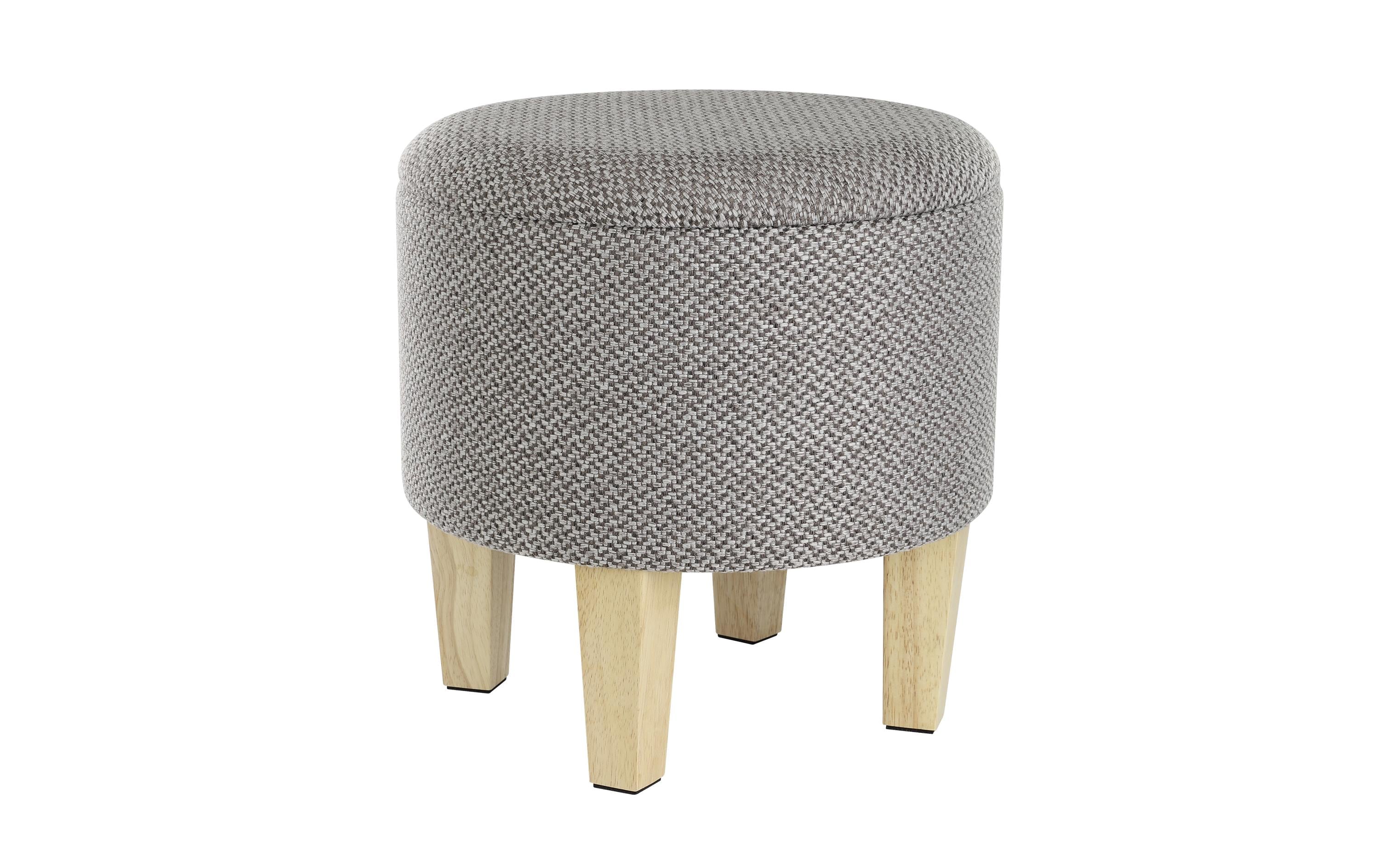 EGLO Hocker Mashike Ø 39 x 40 cm, Grau/Braun