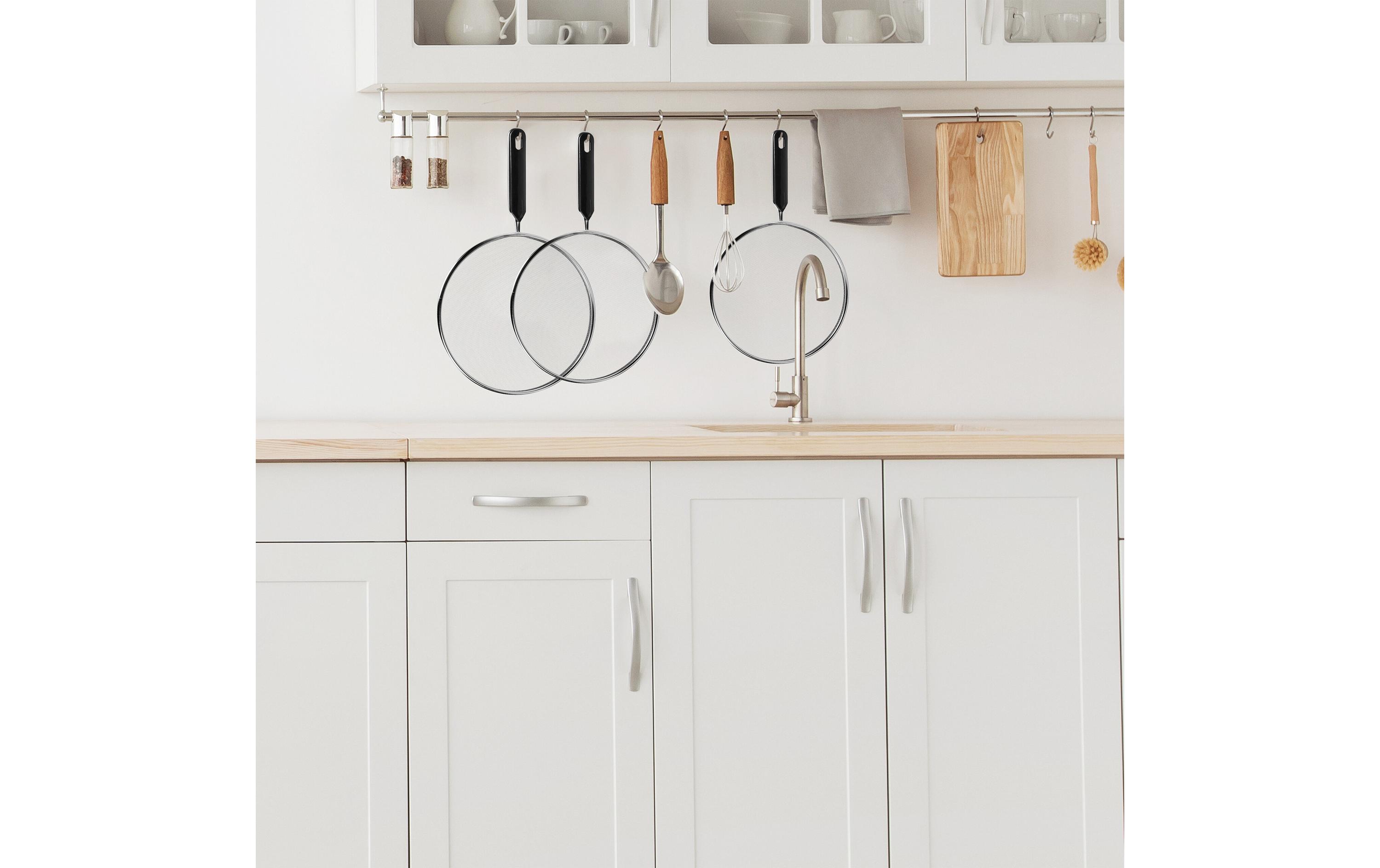 relaxdays Spritzschutzdeckel 3er Set