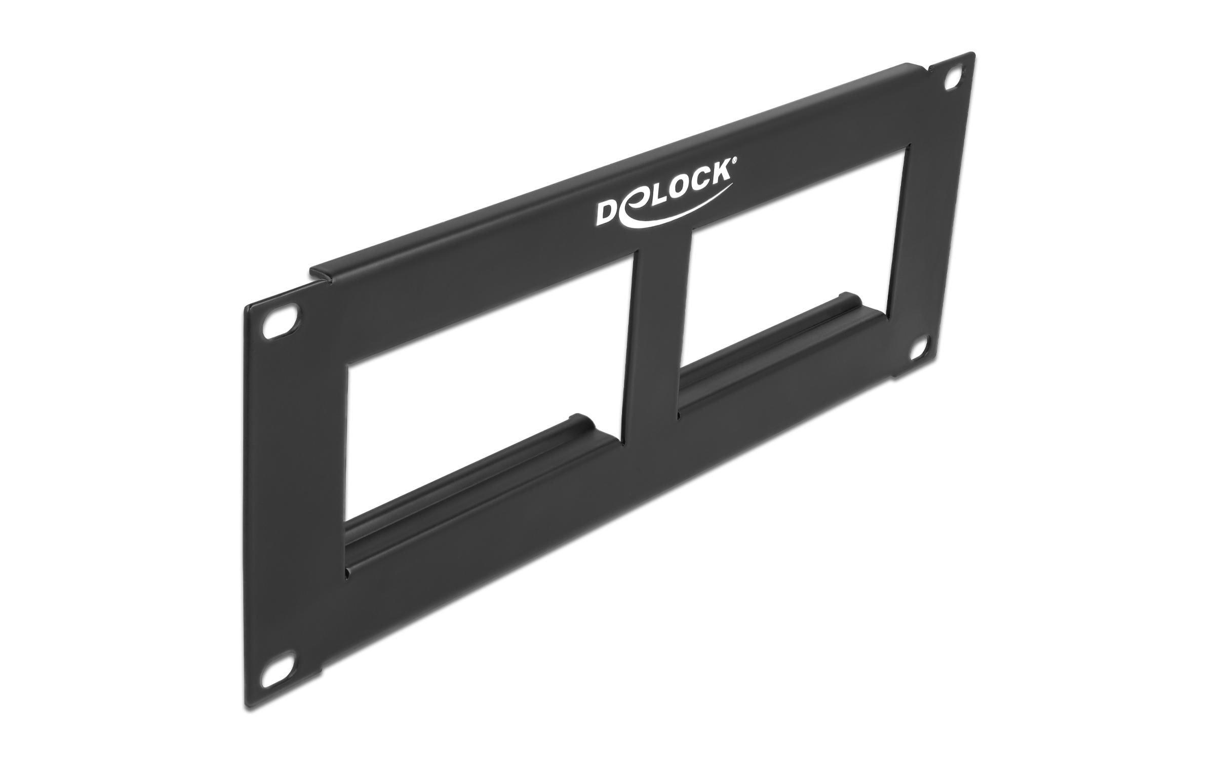 Delock Patchpanel Easy 45 2 x 90.5 x 45.2 mm, 2 HE 10 Rack Delock Patchpanel Easy 45 2 x 90.5 x 45.2 mm, 2 HE 10 Rack