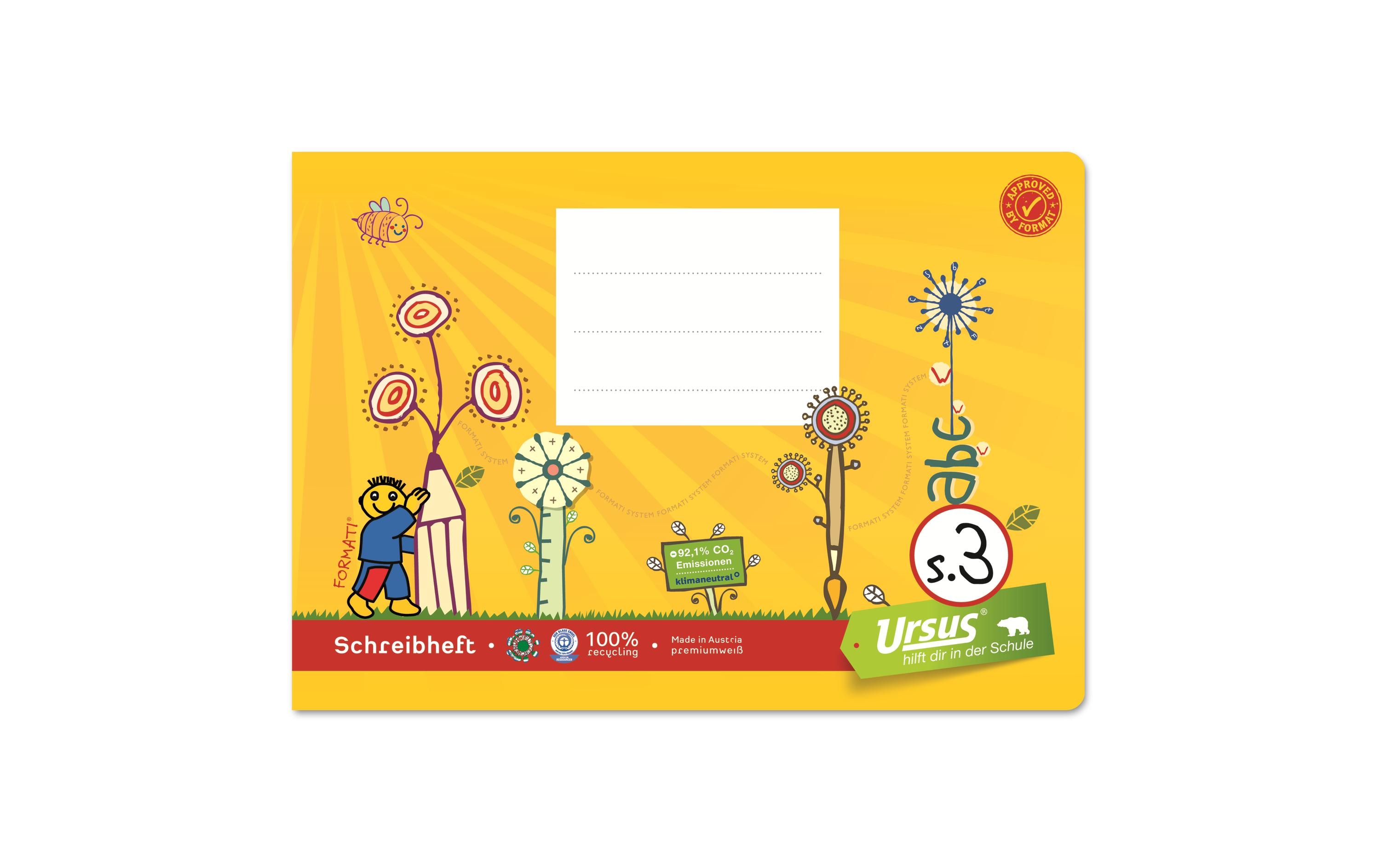 Formati S.3 A5 quer, Liniert, Gelb Formati S.3 A5 quer, Liniert, Gelb