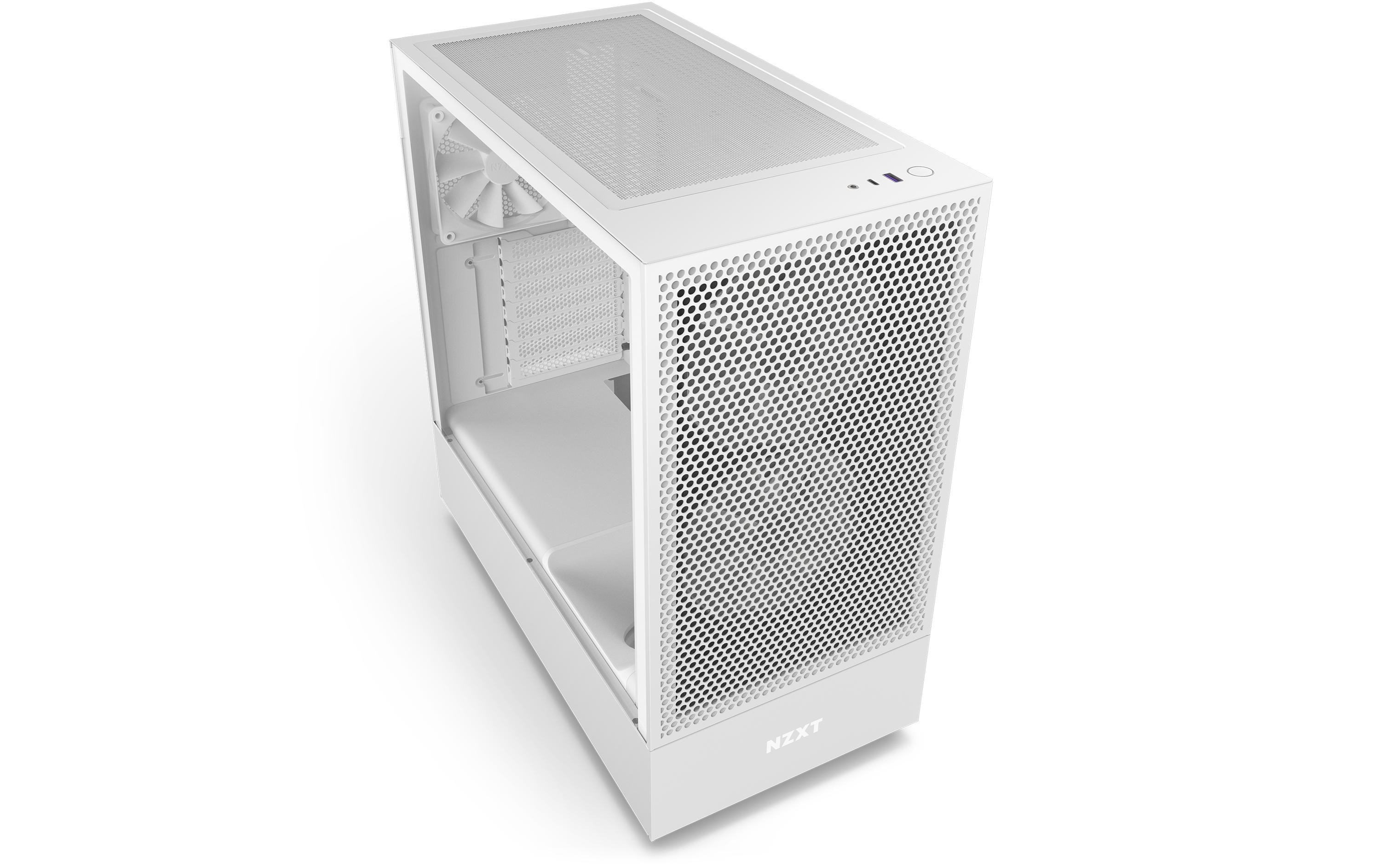 NZXT PC-Gehäuse H5 Flow RGB Weiss matt