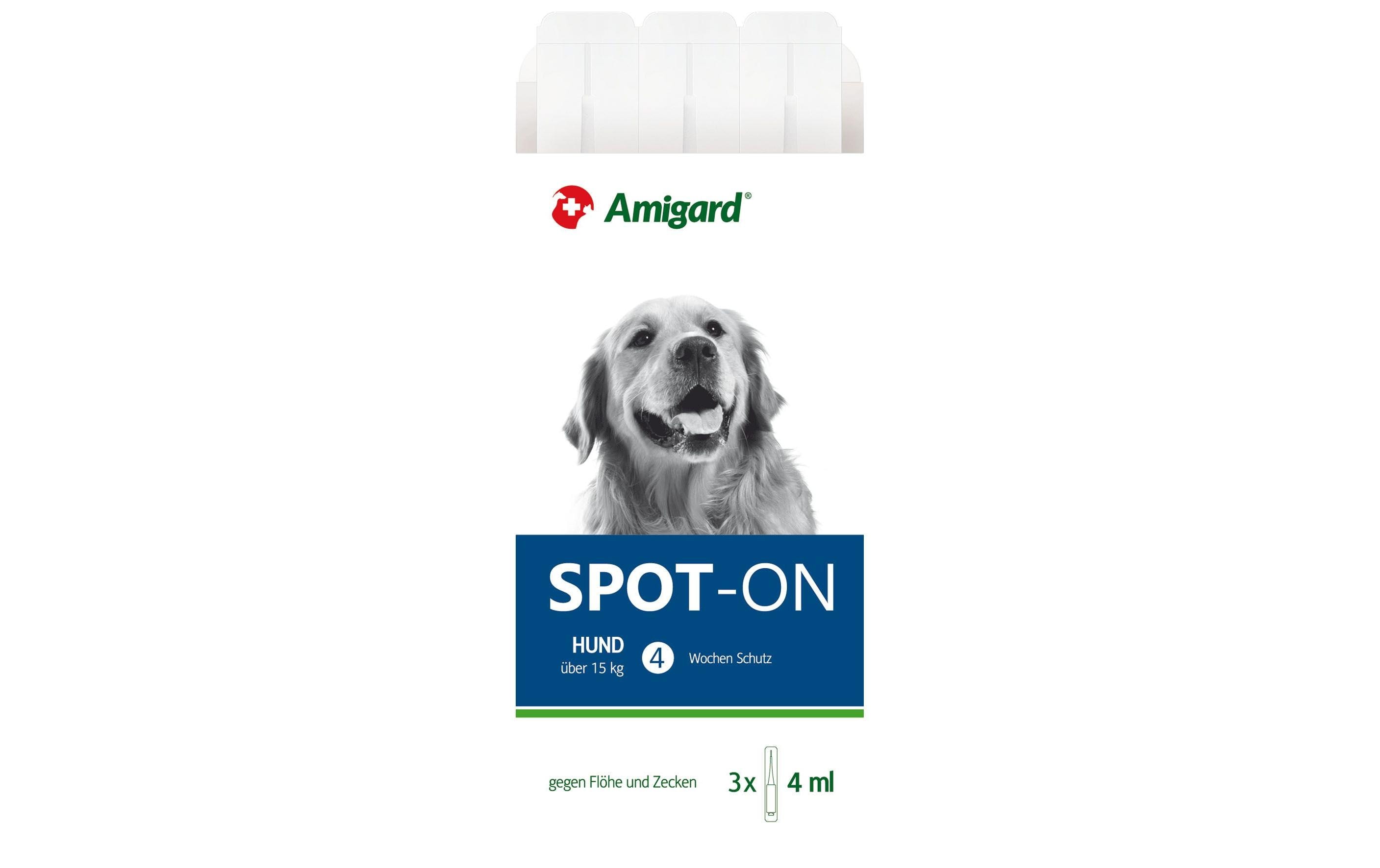 Amigard Anti-Parasit-Tropfen Spot-on Hund, 3 x 4 ml Amigard Anti-Parasit-Tropfen Spot-on Hund, 3 x 4 ml