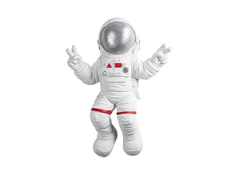 Wallxpert Wanddekoration Astronaut 35 x 48 cm, Silber/Weiss Wallxpert Wanddekoration Astronaut 35 x 48 cm, Silber/Weiss