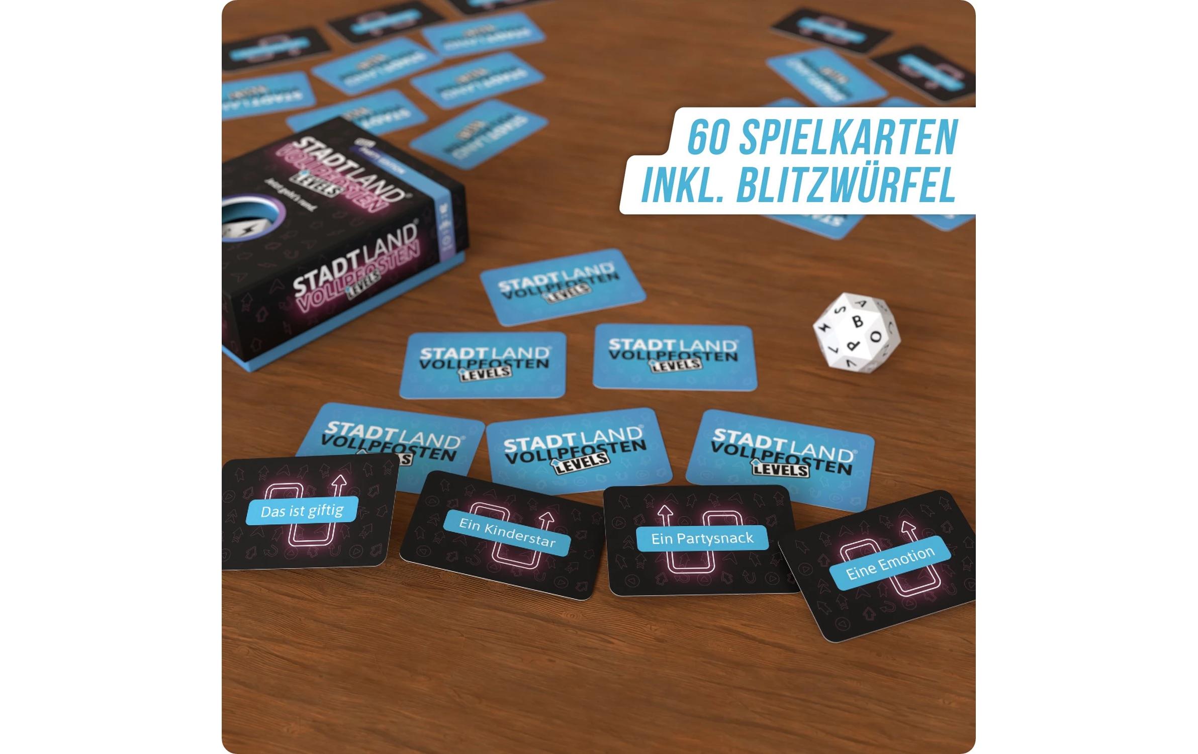 Denkriesen Stadt Land Vollpfosten Levels Party Edition -DE-