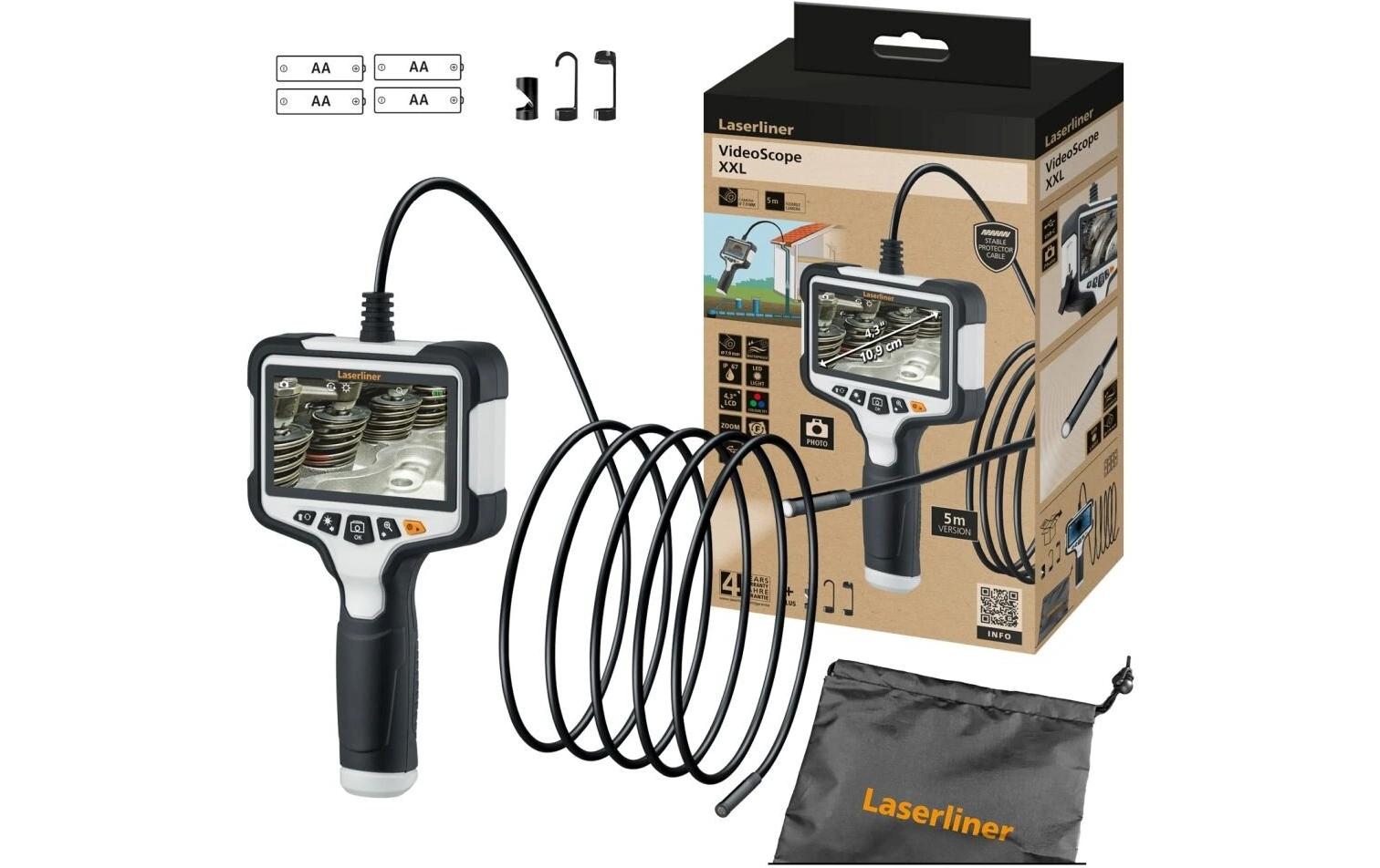 Laserliner Endoskopkamera VideoScope XXL 5 m Sonde, LED-Beleuchtung
