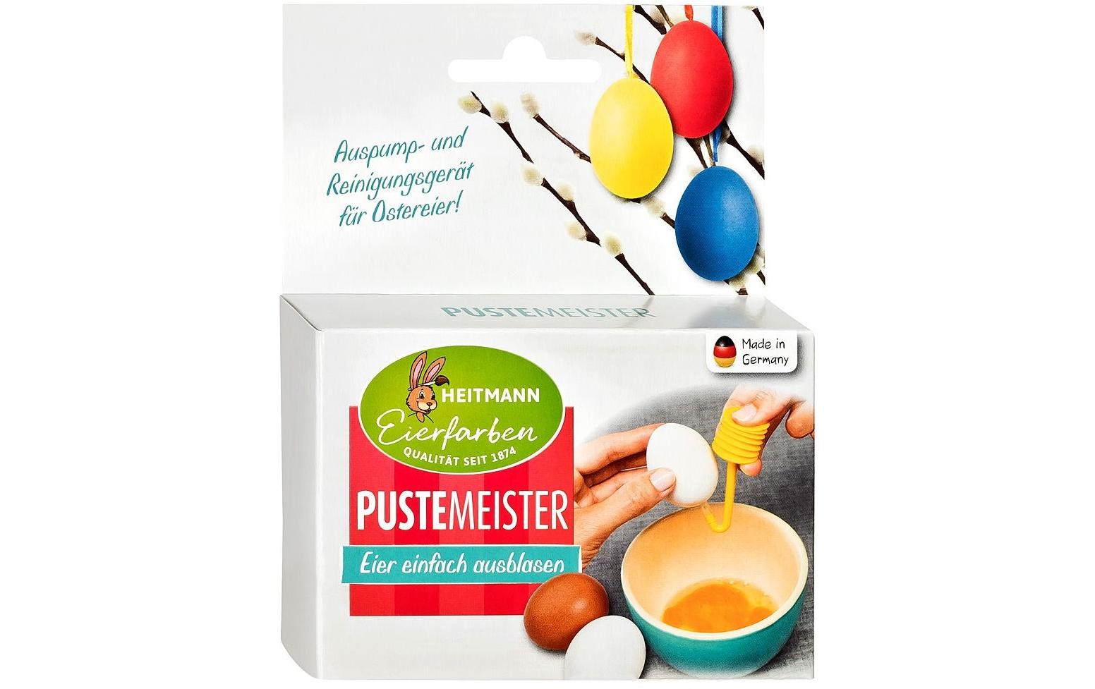 Brauns Heitmann Eier-Ausblasgerät Puste-Meister Gelb, 1 Stück