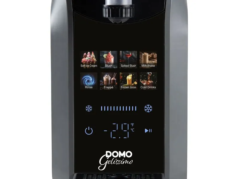 Domo Glacemaschine DO9308I 1.8 l, Schwarz/Silber