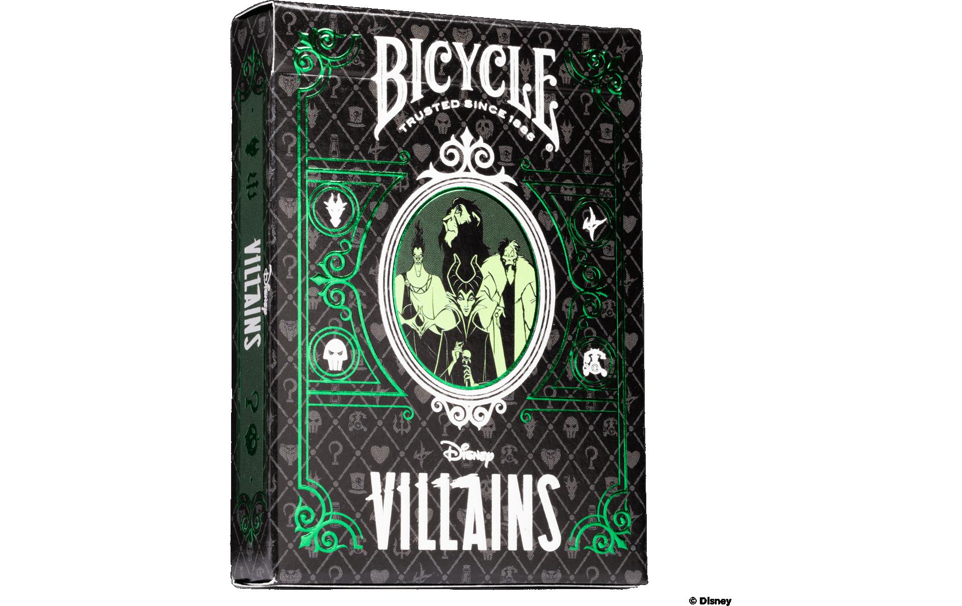 Bicycle Poker Disney 100 - Green / Purple Villain assortiert