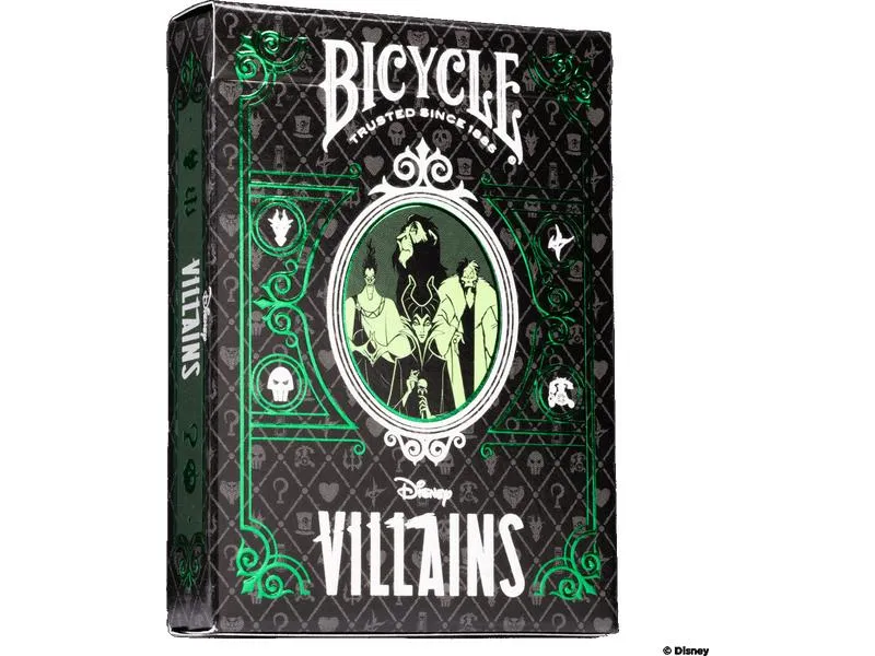 Bicycle Poker Disney 100 - Green / Purple Villain assortiert Bicycle Poker Disney 100 - Green / Purple Villain assortiert