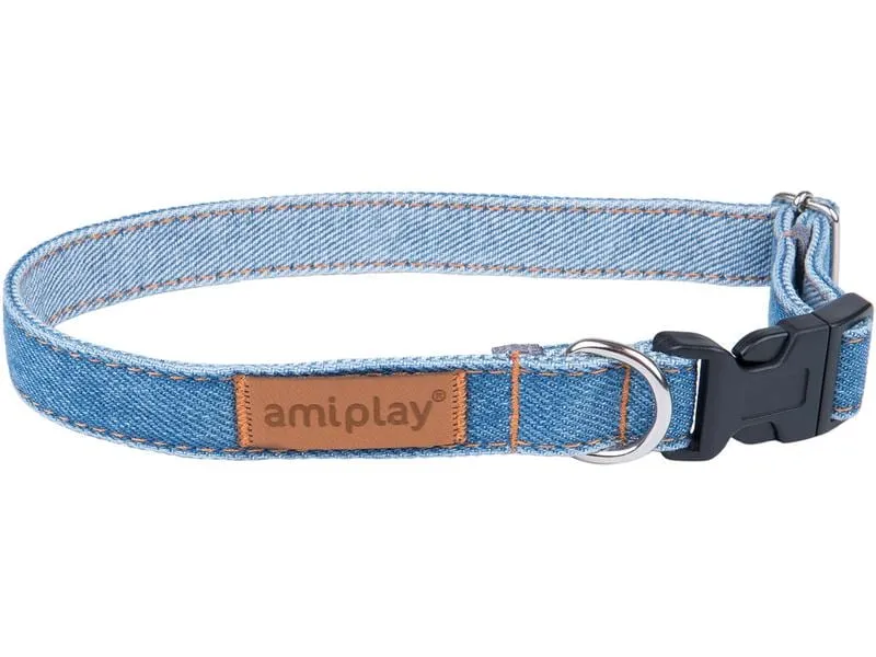 amiplay Halsband Denim, Hellblau amiplay Halsband Denim, Hellblau