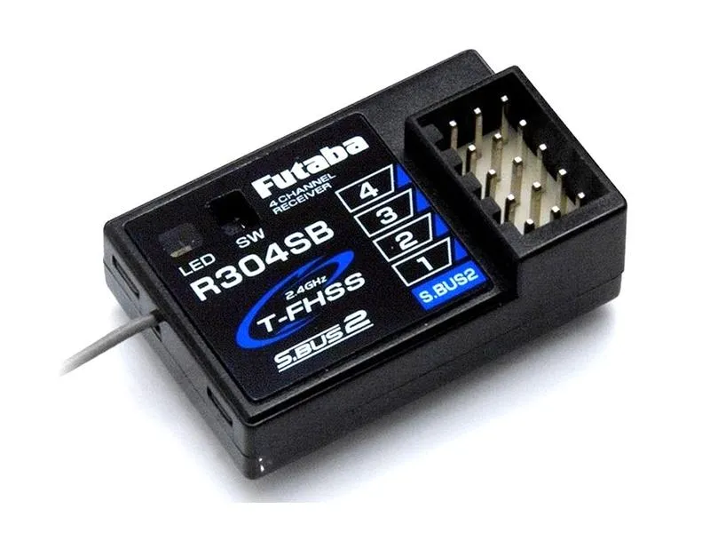 Futaba Fernsteuerung T4PM Plus, 2.4 GHz T-FHSS, Inkl. R304SBS