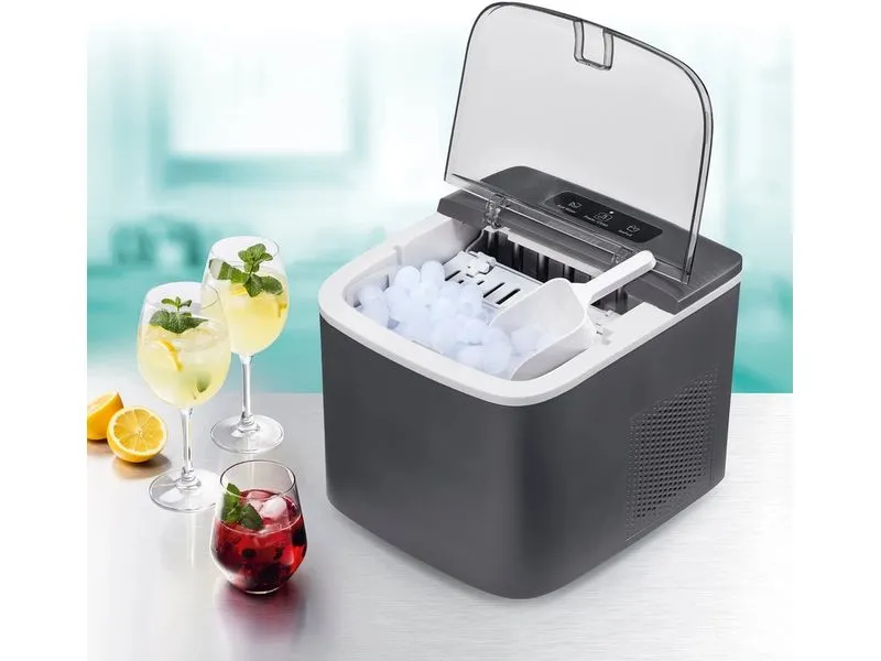 GOURMETmaxx Eiswürfelbereiter 100W + CH-Stecker 8 kg/24h