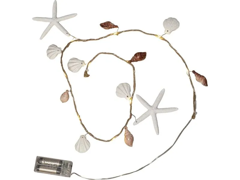Star Trading Lichterkette Seaside Beige, 90 cm
