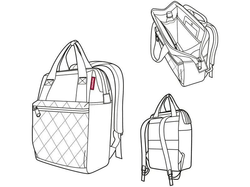 Reisenthel Rucksack Allrounder R Rhombus Midnight Gold Reisenthel Rucksack Allrounder R Rhombus Midnight Gold