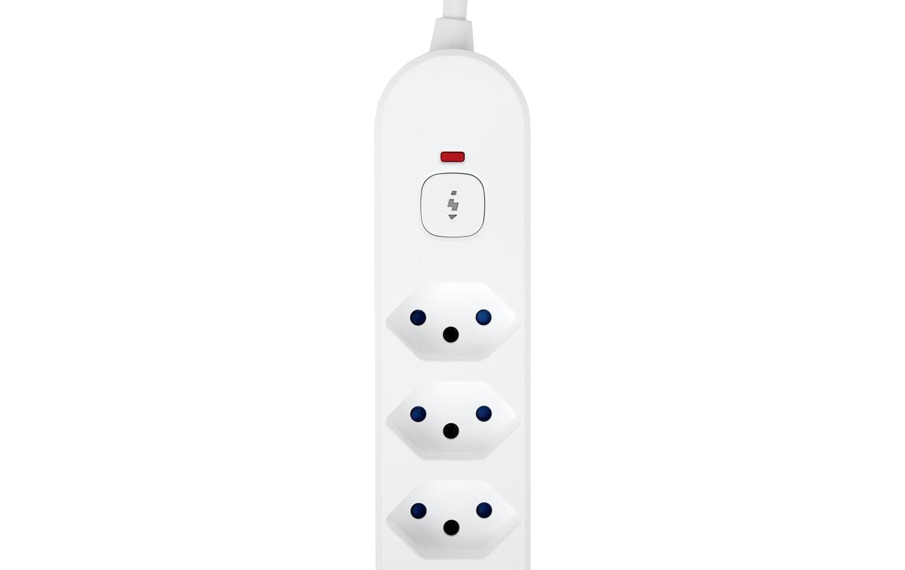 STEFFEN Steckdosenleiste IQ 6 x T13, USB-A+C Weiss, 3 m Kabel